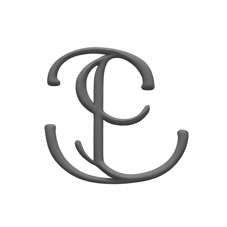 絵文字：筆記体の大文字C