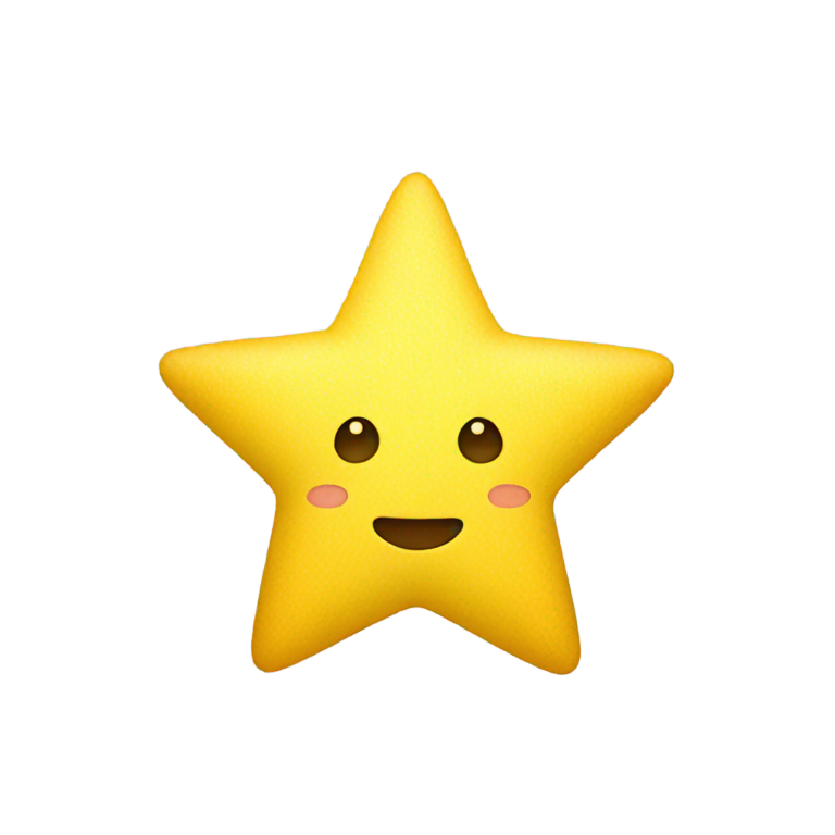 絵文字：黄色の星型絵文字