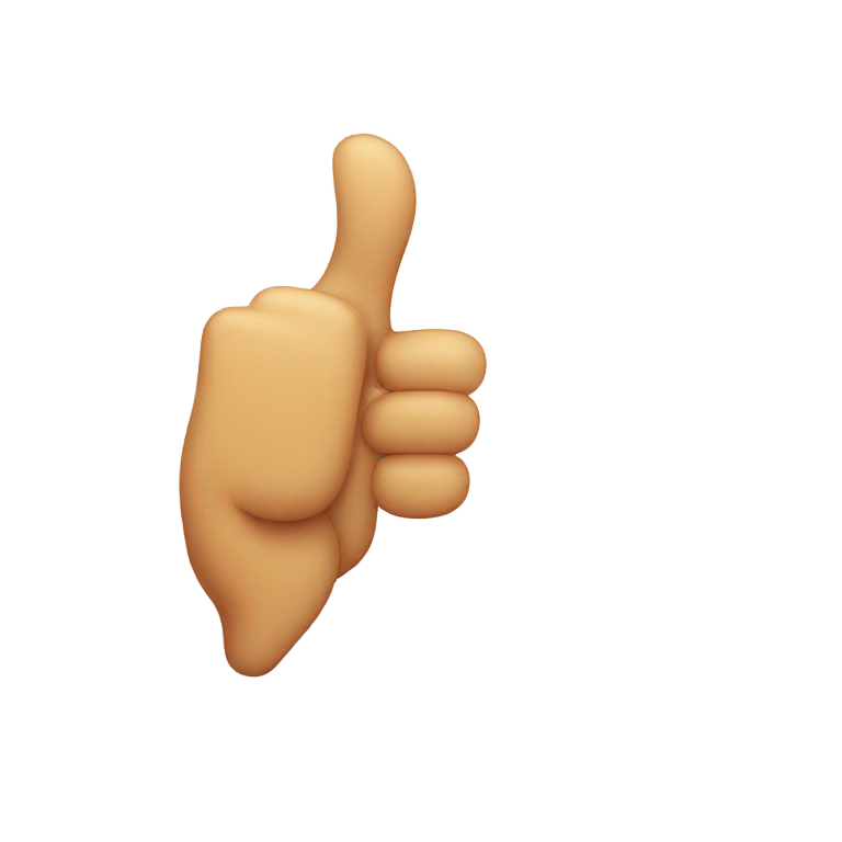 genmoji: sticking out tongue thumbs up