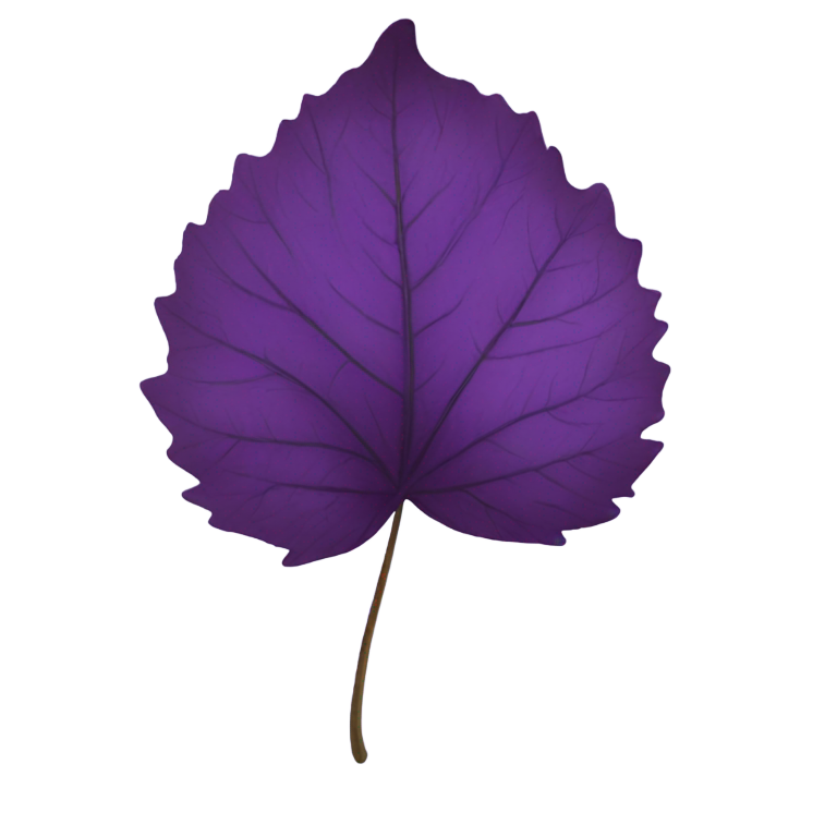 genmoji : feuille violette
