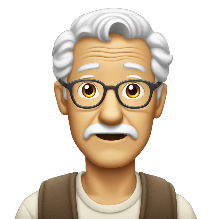 絵文字：old clueless grandpa
