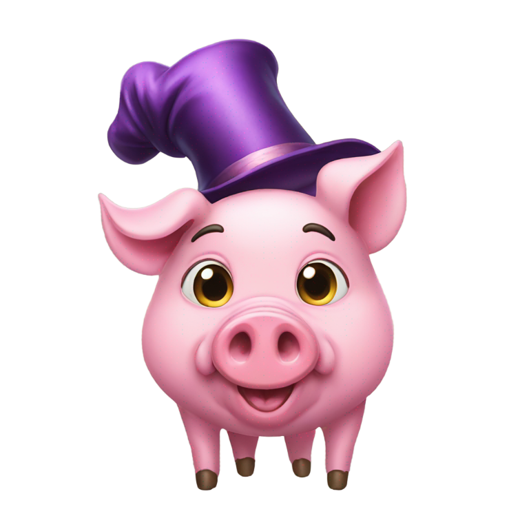 genmoji：The pig is the Master of magic