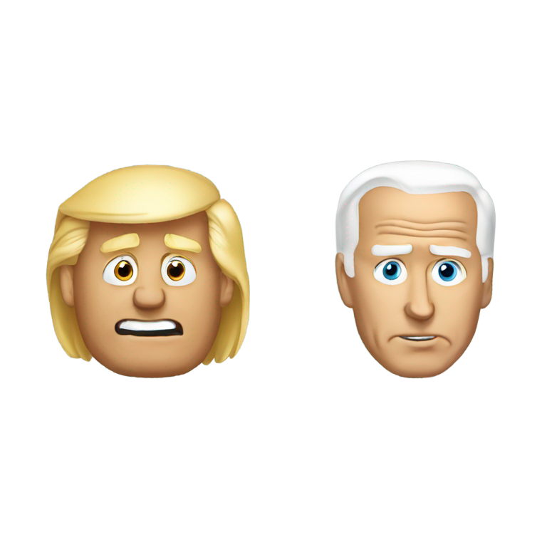 絵文字：バイデンVSトランプ