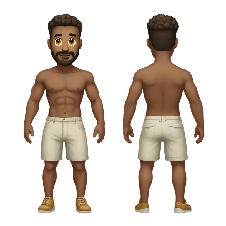 genmoji: men shorts