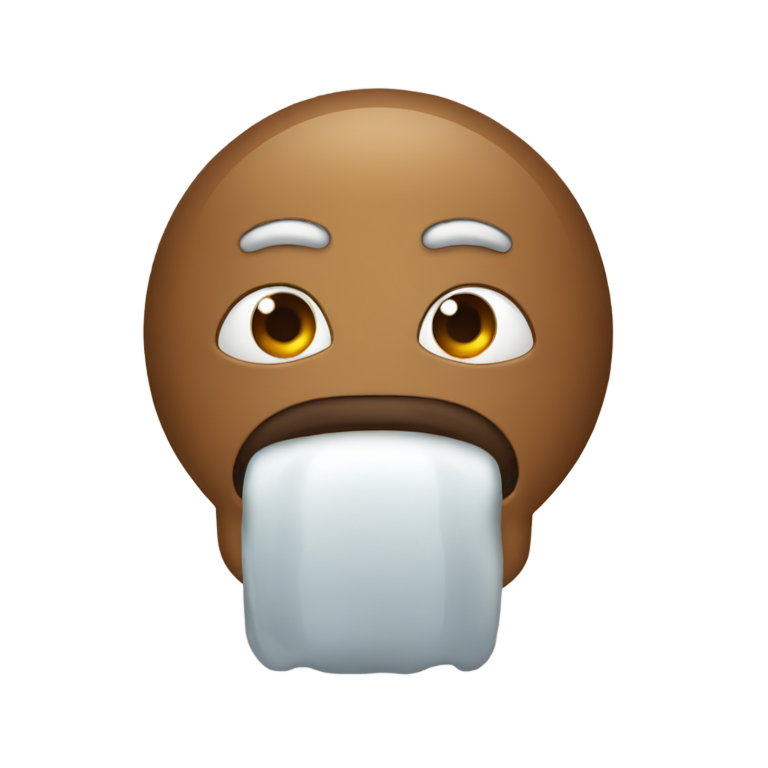 genmoji：2 poops talking