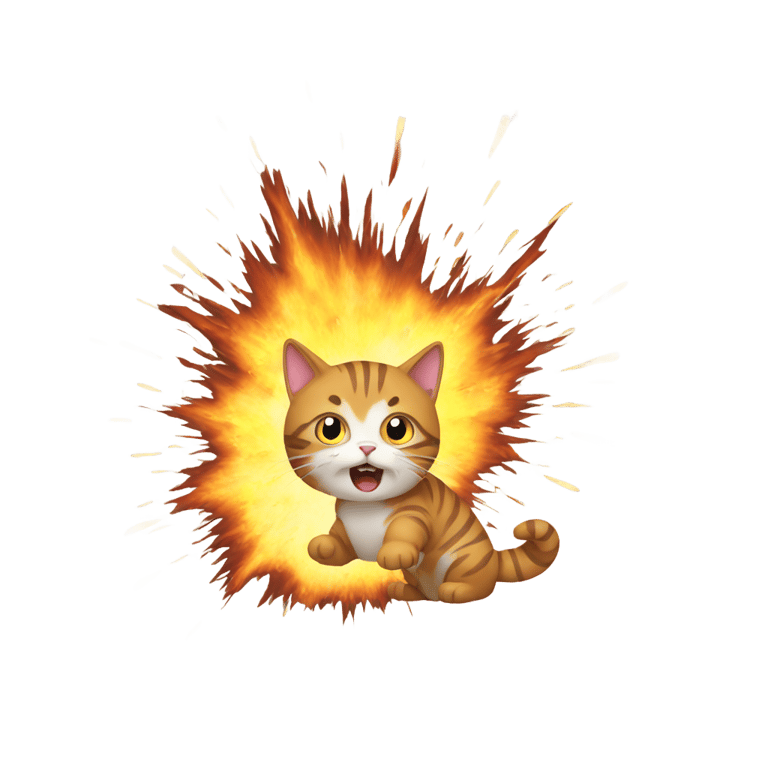 genmoji: Exploding cat