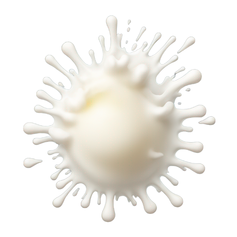 genmoji: Explosion of milk