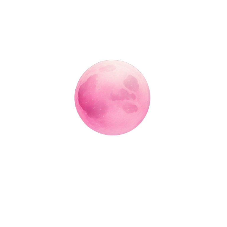 絵文字：ピンクの月