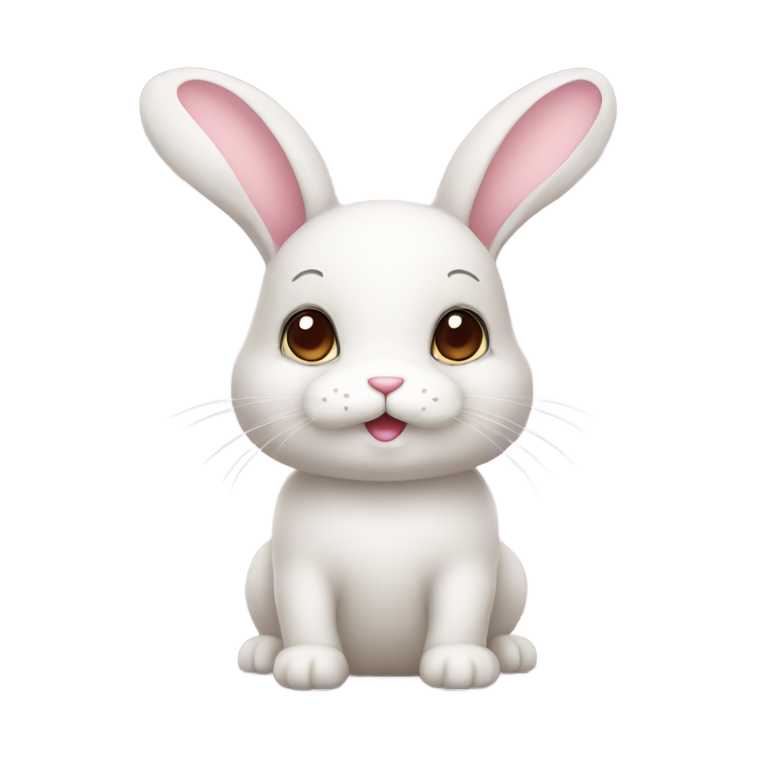 genmoji：cute bunny pastel