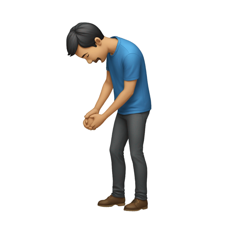 genmoji : Man Bowing