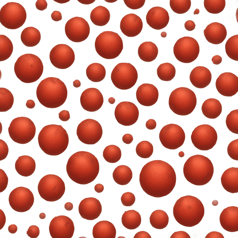 絵文字：distressed red ball
