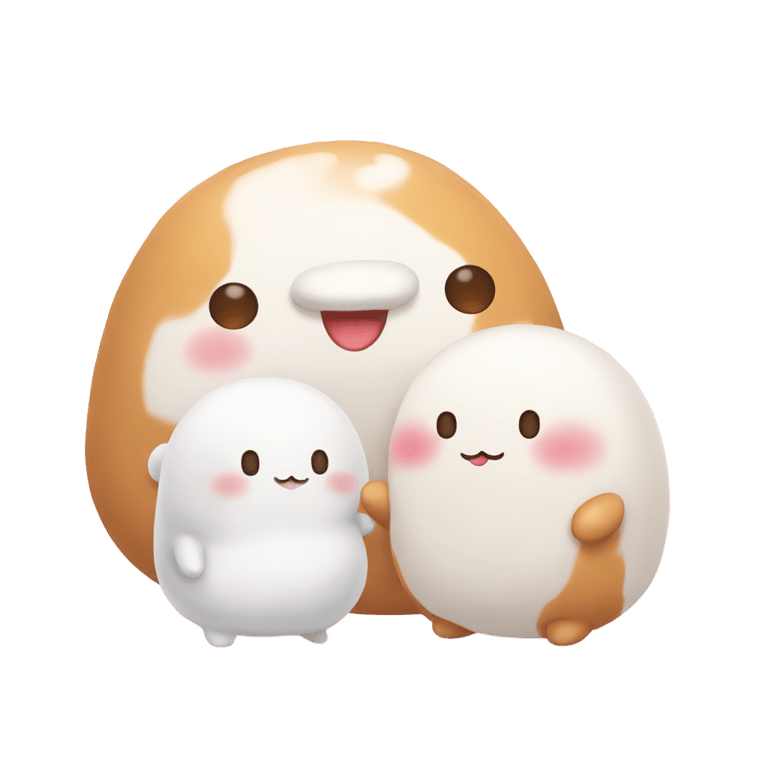 genmoji : Molang and Piu piu