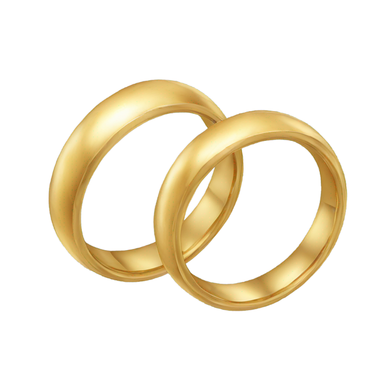 genmoji : Bagues de mariage