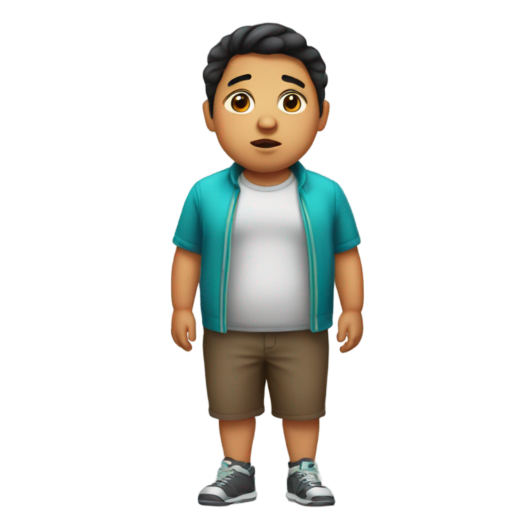 絵文字：太ったメキシコの少年
