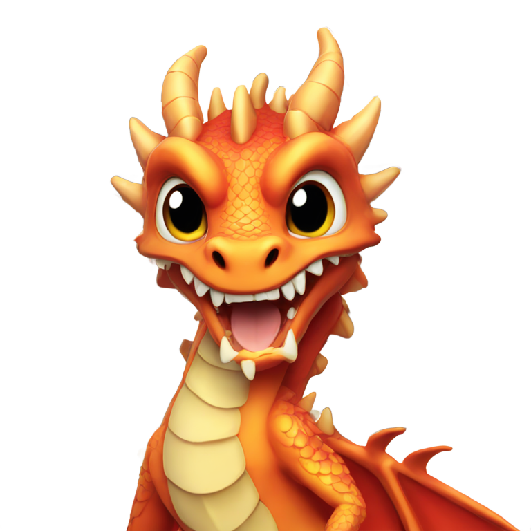 絵文字：ドラゴンが「ベンガルバイツ」と炎を吐くデザイン