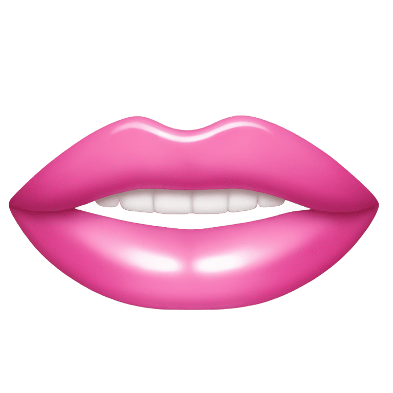 genmoji : Lip gloss pink