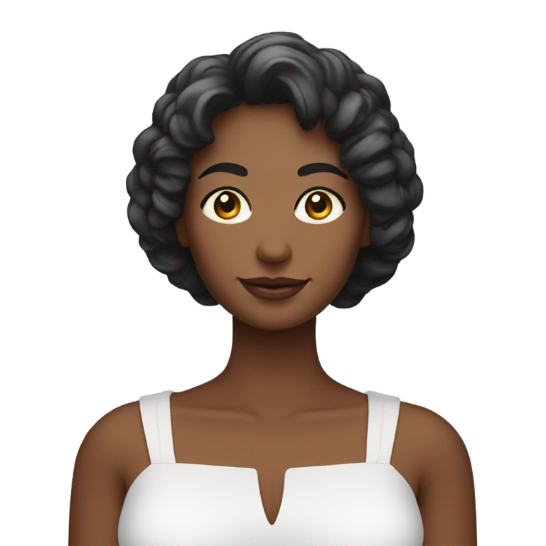 genmoji : Femme grosse sans vêtements avec de gros seins pendants