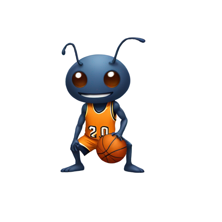 genmoji：蚂蚁人打篮球
