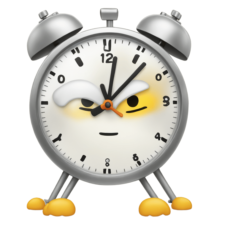 絵文字：Cute alarm clock