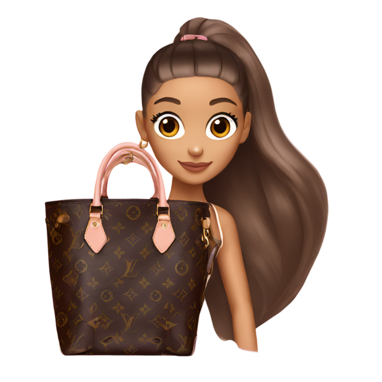 genmoji：阿里安娜·格兰德与路易威登包