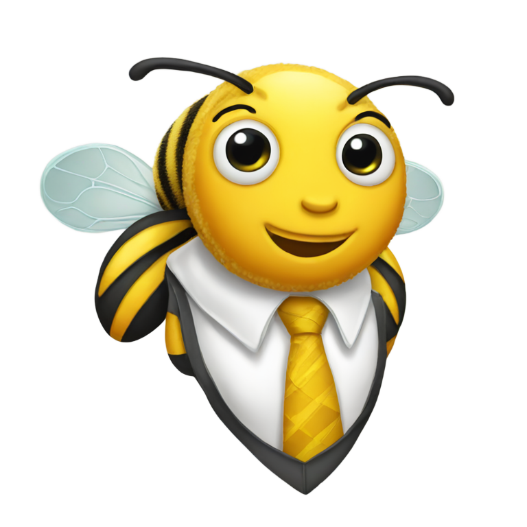genmoji：系领带的蜜蜂