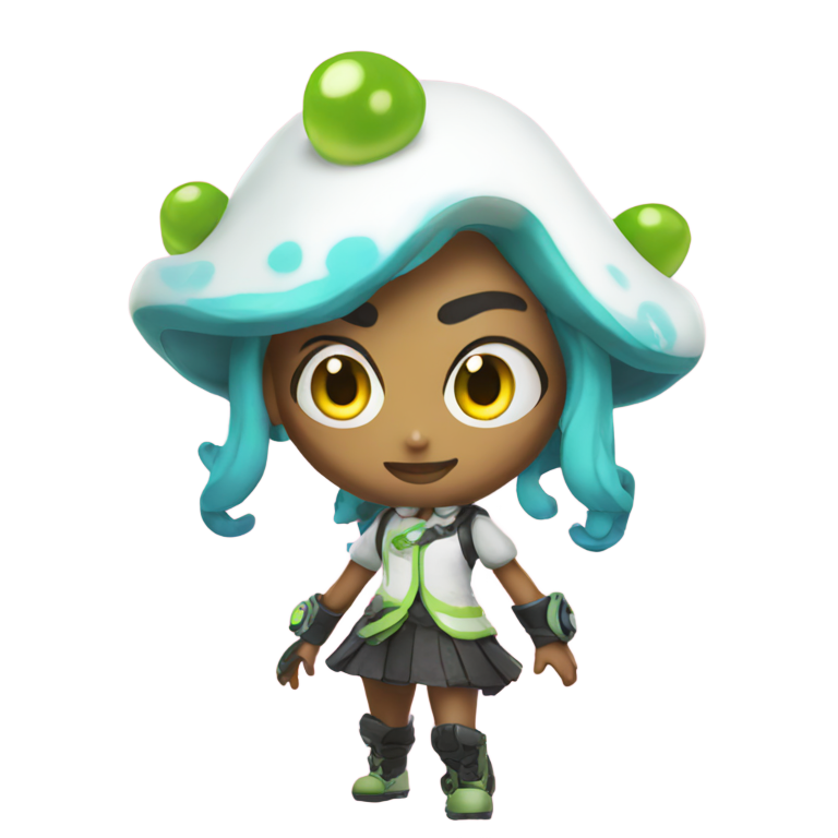 genmoji : Pearlina Splatoon