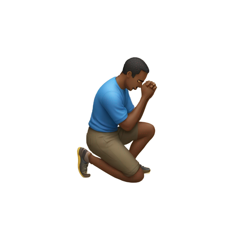 genmoji：单膝跪地求婚的男人