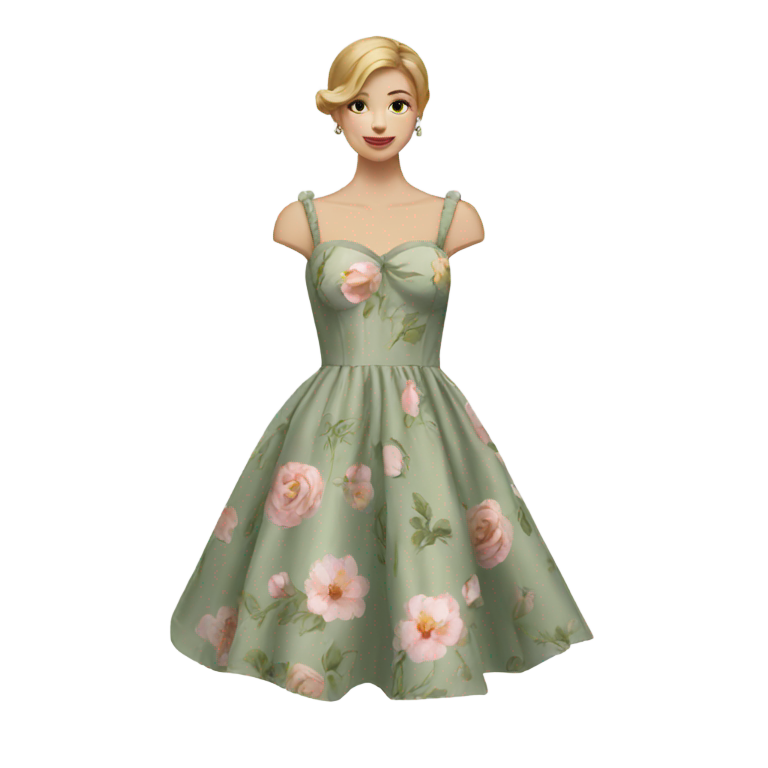 genmoji: An Zimmermann dress