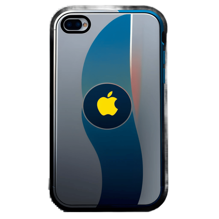 genmoji: Iphone 2g with a Apple logo mixed with a magsafe iphone 2g case