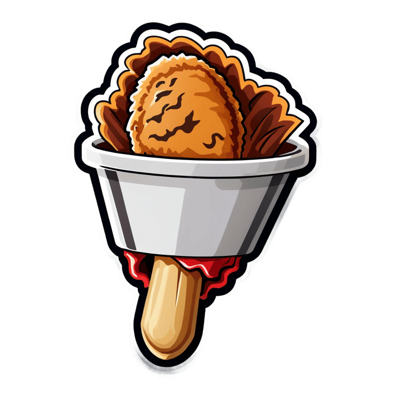 genmoji：酥脆炸鸡腿