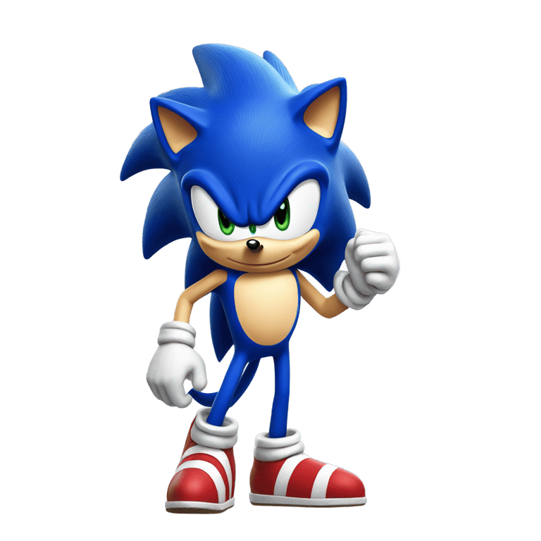 genmoji : Sonic le Hérisson