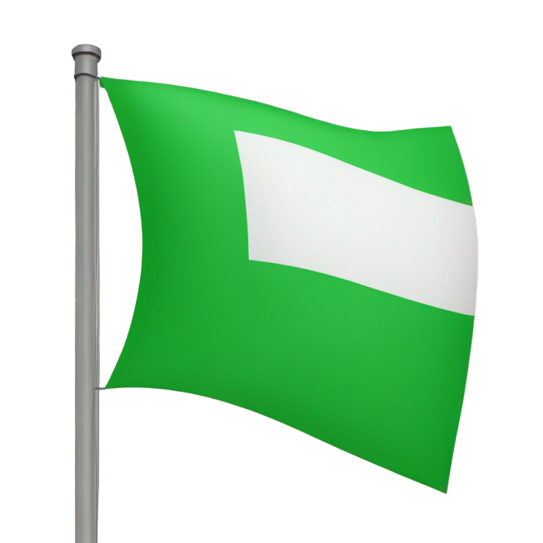 genmoji: A green screen flag