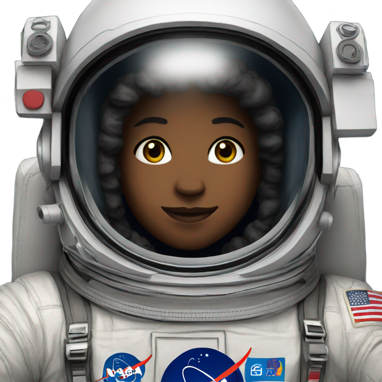 絵文字：アメリカ航空宇宙局の宇宙飛行士です。