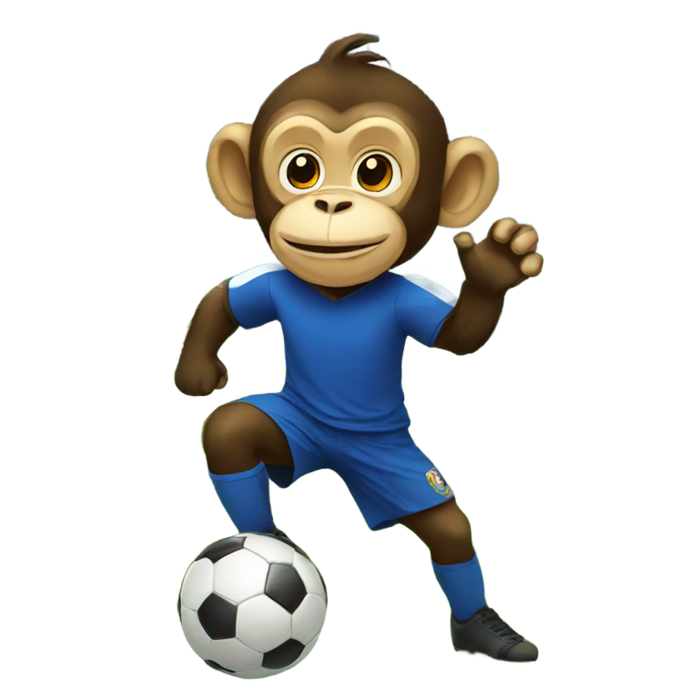 genmoji: Soccer monkey
