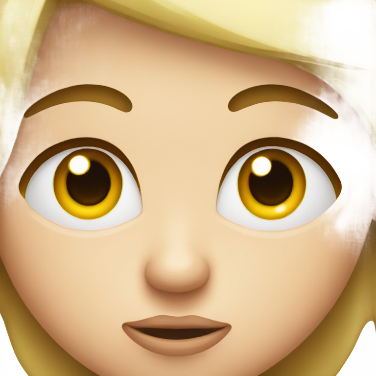genmoji: a straight face with a single tear coming out