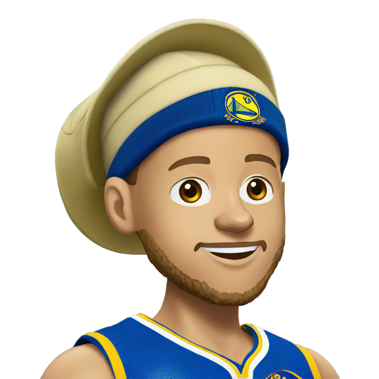 genmoji: Stephen Curry with a Laliga hat