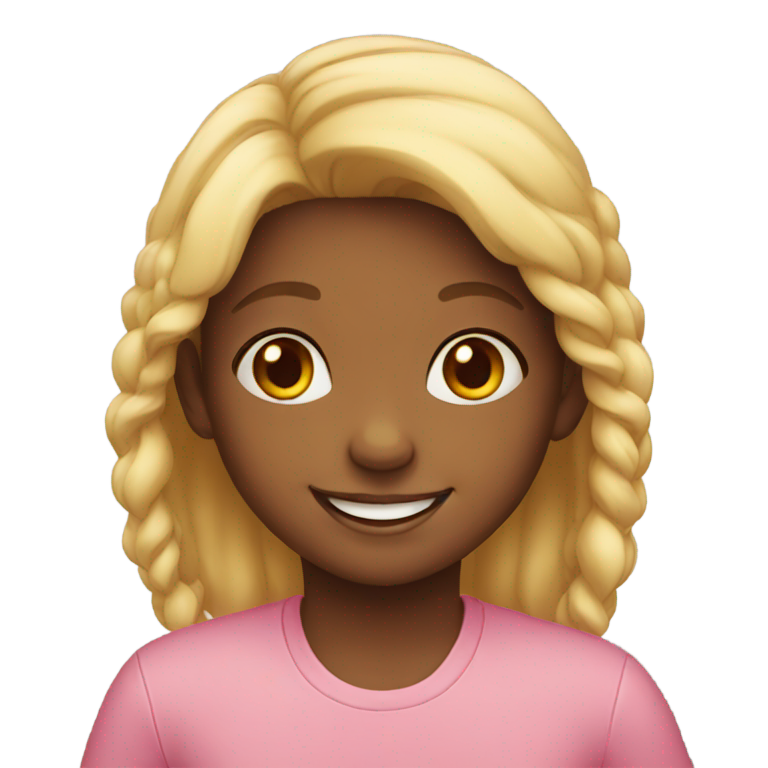 genmoji : Petite fille souriante