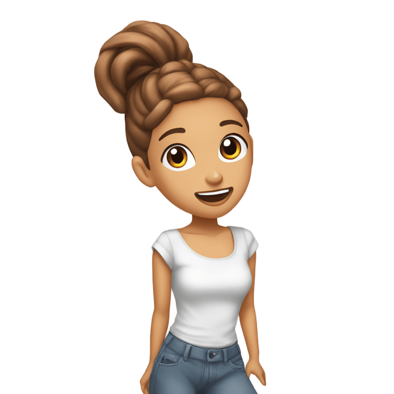 絵文字：ariana grande cantando un bistec
