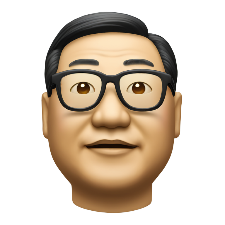 genmoji：习近平戴着酷炫的3D电影眼镜