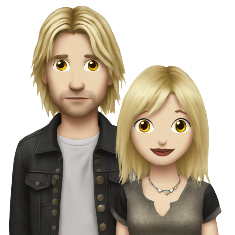 genmoji：柯特妮·洛芙和库尔特·科班