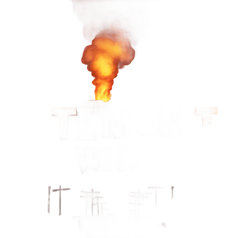絵文字：Hollywood sign on fire emoji