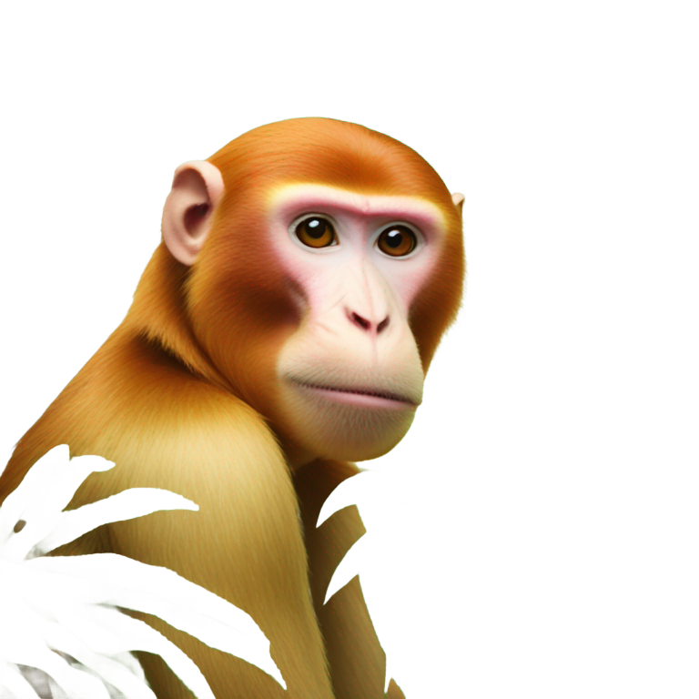 genmoji: proboscis monkey
