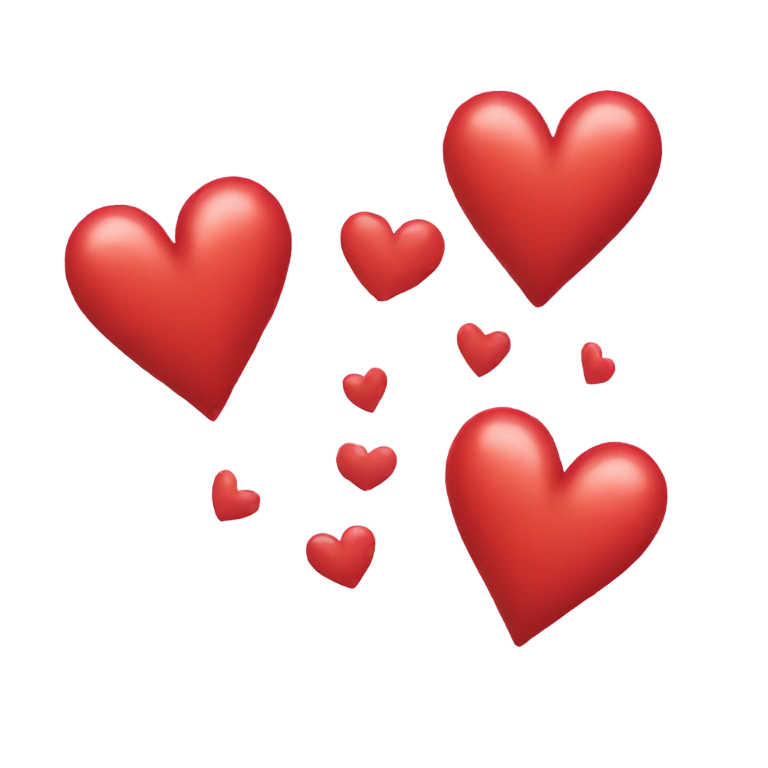 genmoji : trois cœurs