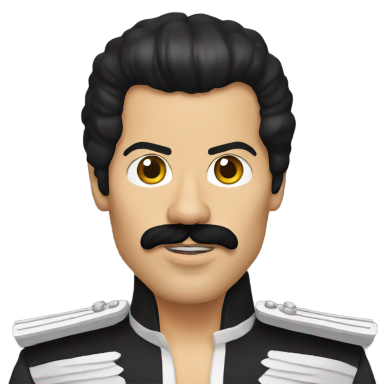genmoji: freddie mercury