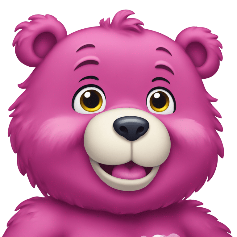 絵文字：A care bear with intense love