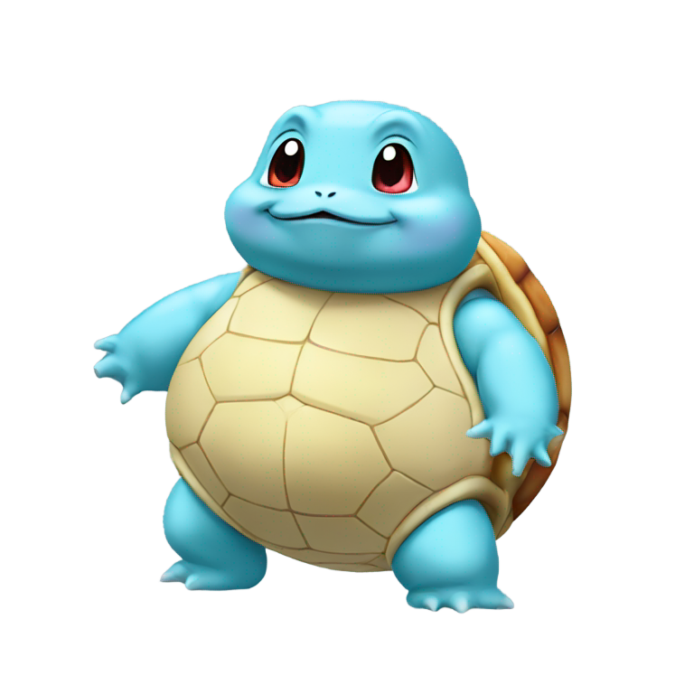 genmoji: Obese Squirtle