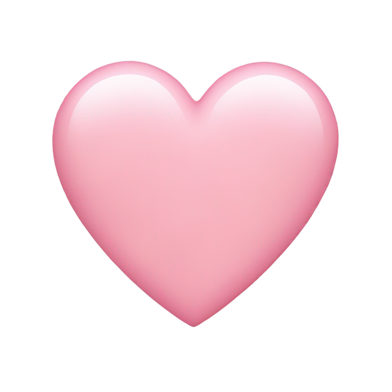 genmoji: light pink heart emoji