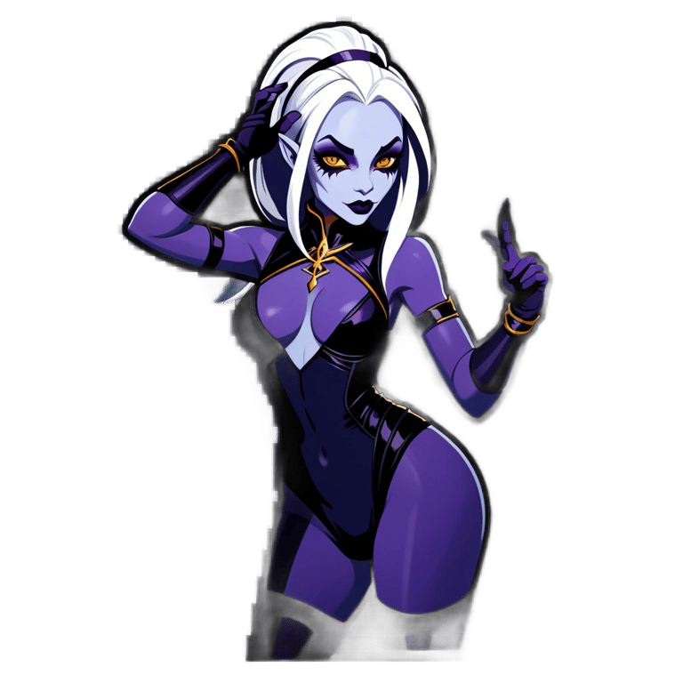 genmoji：卓尔女支配者，紫色皮肤