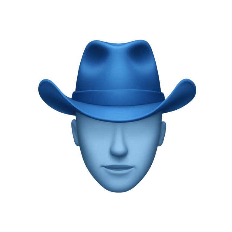 genmoji：男士蓝色帽子