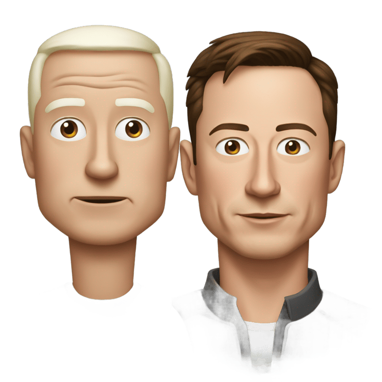 genmoji：Jeff Bezos vs Elon Musk